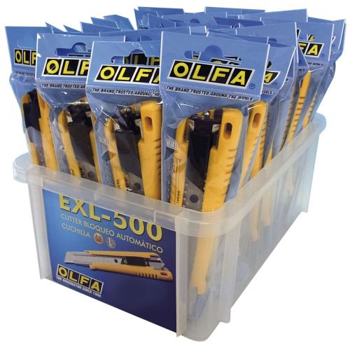 Cúters con bloqueo automático EXL en bolsa de plástico